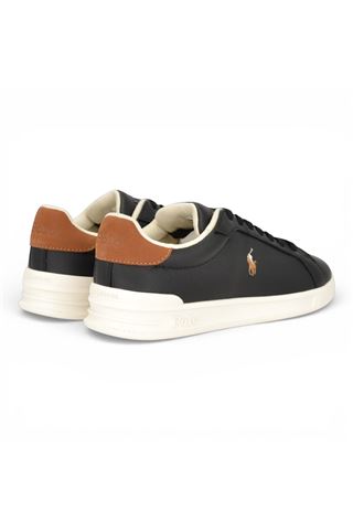 Sneaker uomo Polo R.L. in pelle colore nero. POLO RALPH LAURENT | 809P07159-001